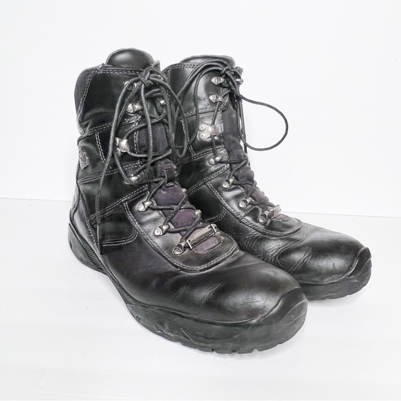 Harley Davidson Black Leather Motorcycle Moto Boots Size 10 Men’s main image 4